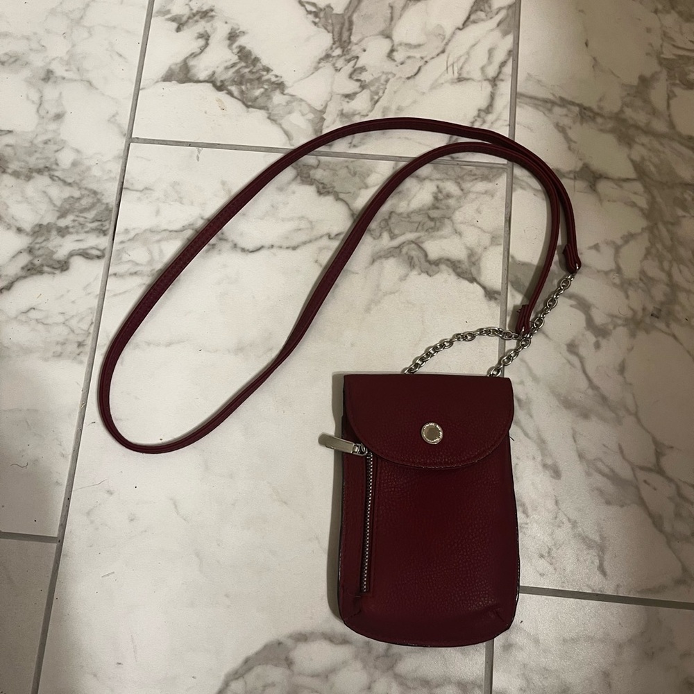 Elegant Burgundy Crossbody Bag